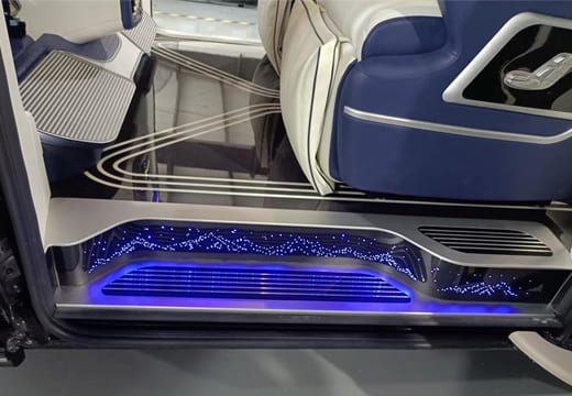 LED door sill scuff plate